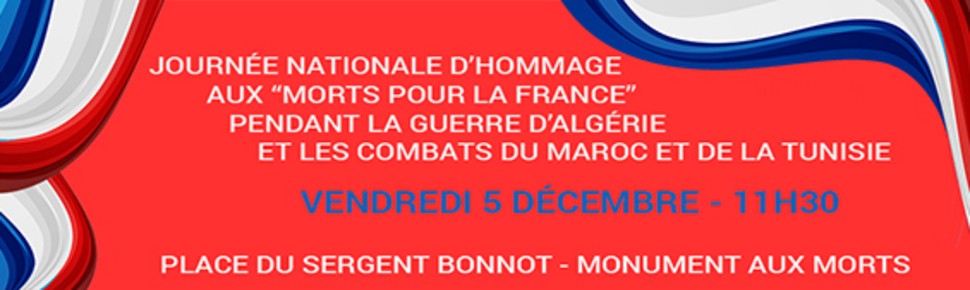 Cérémonie patriotique du 5 décembre